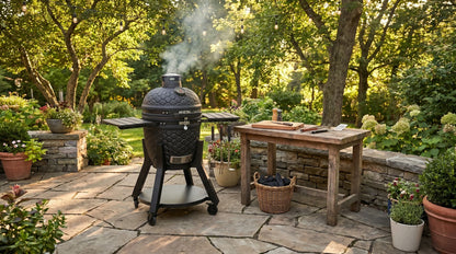 Kamado Moe Ultra Honeycomb range — manufacturer supplied outdoor lifestyle illustration, view 119.