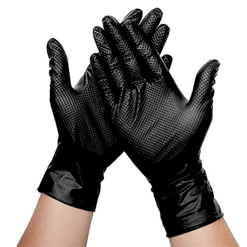 F8 Super Tough Nitrile Disposable Gloves Black (F8STN)