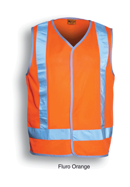 Bocini Hi Vis Unisex Vest with Reflective Tape (BOCSJ0322)