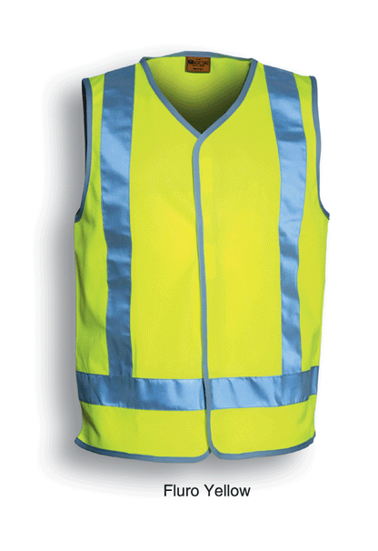 Bocini Hi Vis Unisex Vest with Reflective Tape (BOCSJ0322)