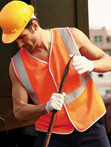 Bocini Hi Vis Unisex Vest with Crossing Tape (BOCSJ0323)