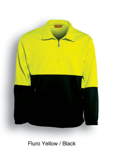 Bocini Hi Vis Unisex 1/2 Zip Safety Fleece Jumper (BOCSJ0411)