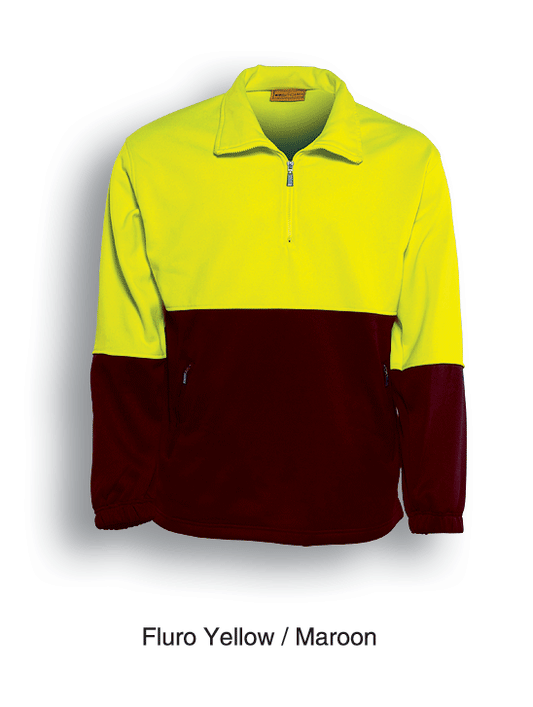 Bocini Hi Vis Unisex 1/2 Zip Safety Fleece Jumper (BOCSJ0411)
