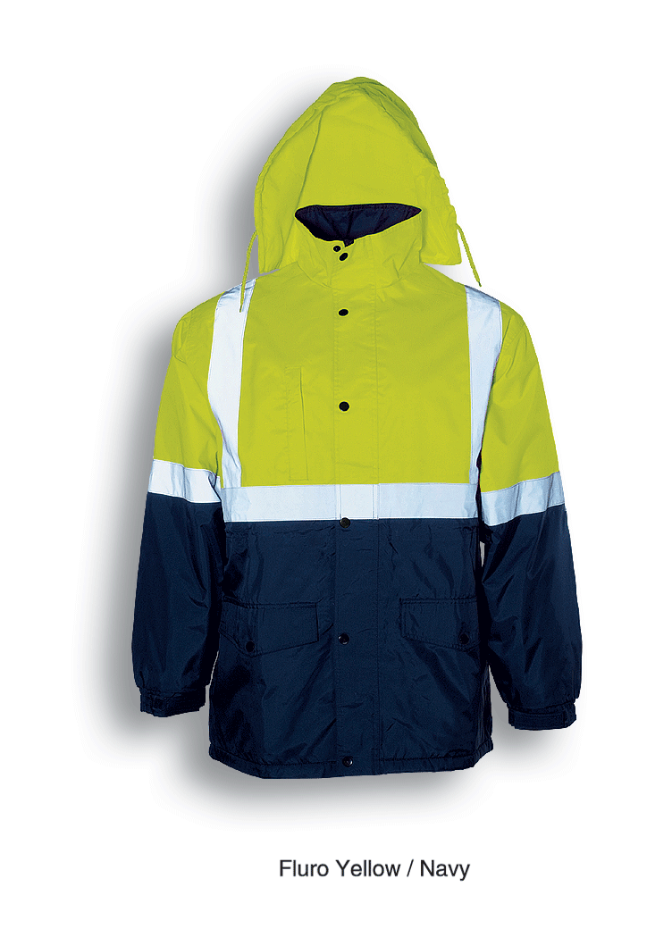 Bocini Hi Vis Unisex Mesh Lining Jacket with Reflective Tape (BOCSJ0432)