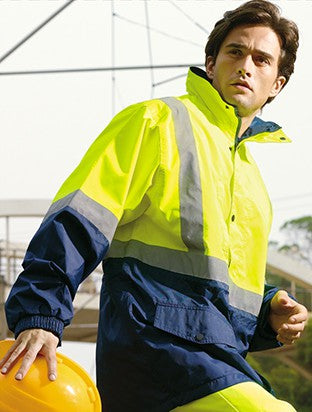 Bocini Hi Vis Unisex Mesh Lining Jacket with Reflective Tape (BOCSJ0432)