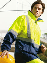 Bocini Hi Vis Unisex Mesh Lining Jacket with Reflective Tape (BOCSJ0432)