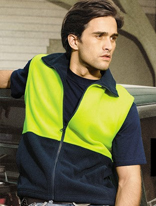 Bocini Hi Vis Unisex Polar Fleece Vest (BOCSJ0541)