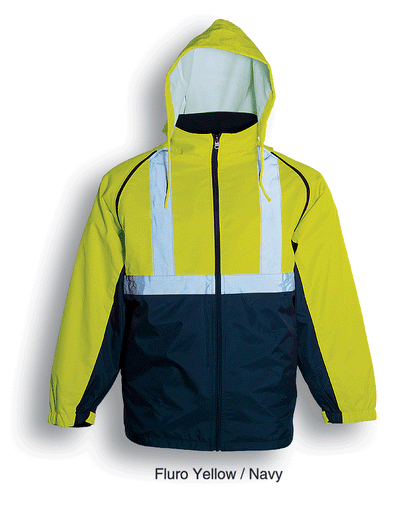 Bocini Hi Vis Unisex 3 in 1 Jacket with Reflective Tape (BOCSJ0642)