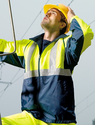 Bocini Hi Vis Unisex 3 in 1 Jacket with Reflective Tape (BOCSJ0642)