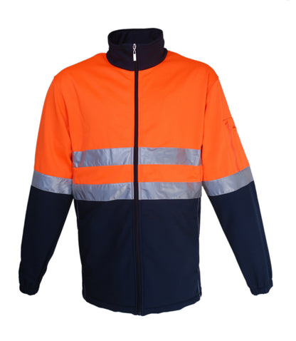 Bocini Hi Vis Unisex Soft Shell Jacket with Reflective Tape (BOCSJ1103)
