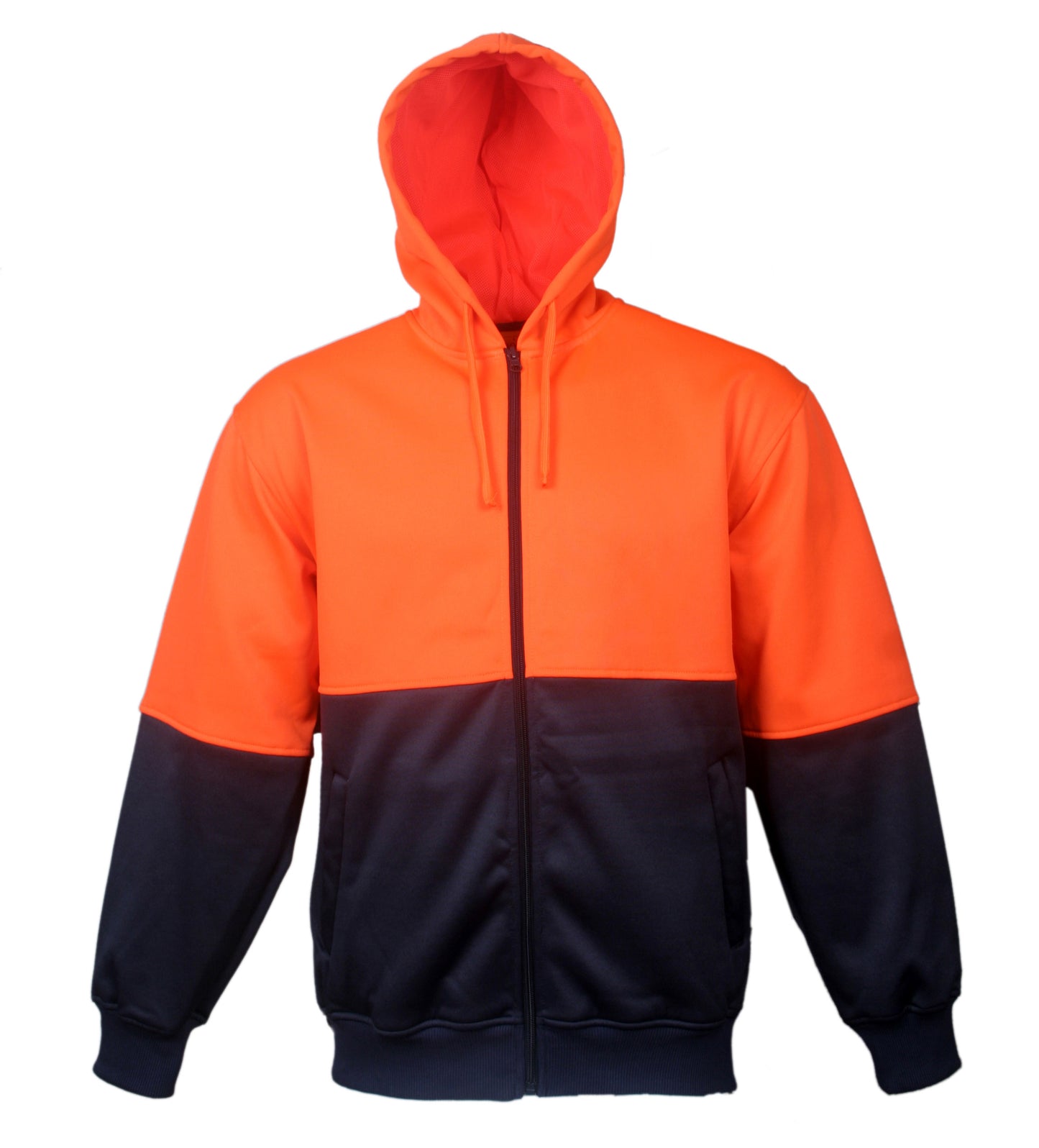 Bocini Hi Vis Unisex Full Zip Hoodie (BOCSJ1104)