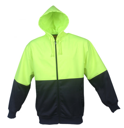 Bocini Hi Vis Unisex Full Zip Hoodie (BOCSJ1104)
