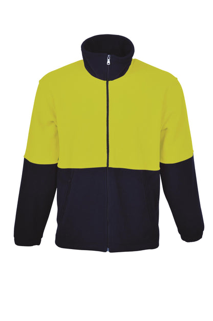 Bocini Hi Vis Unisex Full Zip Polar Fleece (BOCSJ1238)