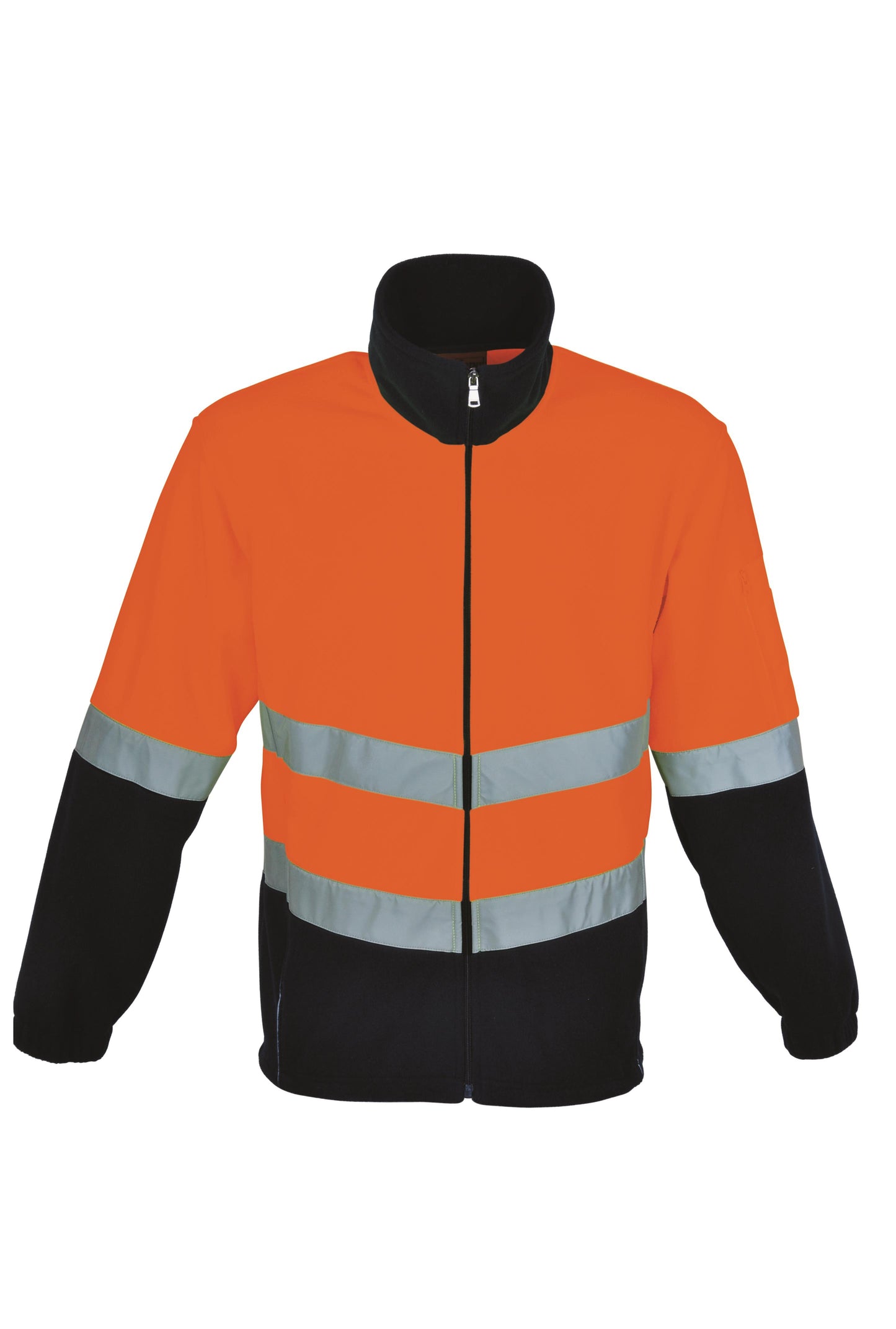 Bocini Hi Vis Unisex Full Zip Polar Fleece with Reflective Tape (BOCSJ1239)