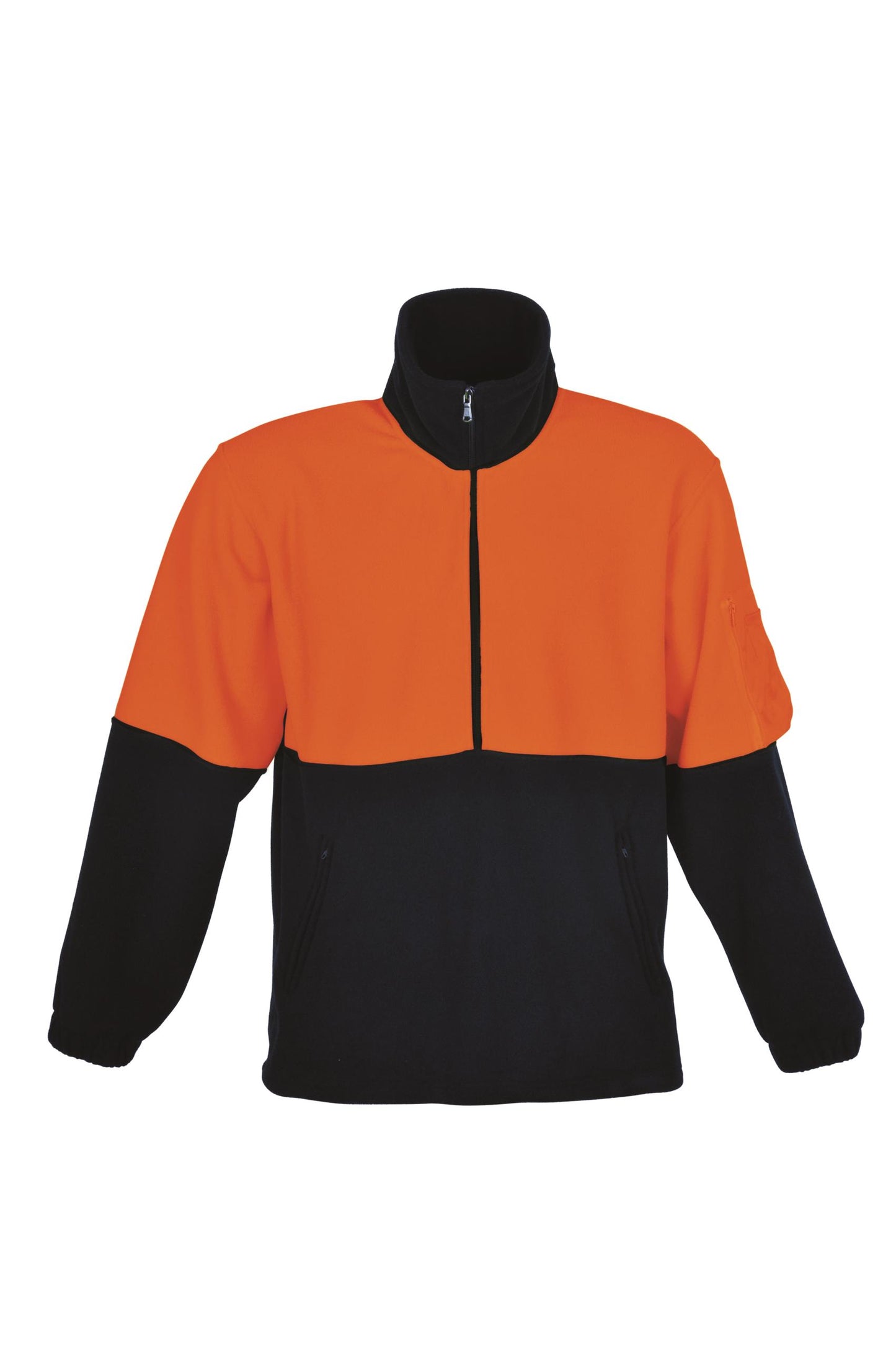 Bocini Hi Vis Unisex 1/2 Zip Polar Fleece (BOCSJ1240)
