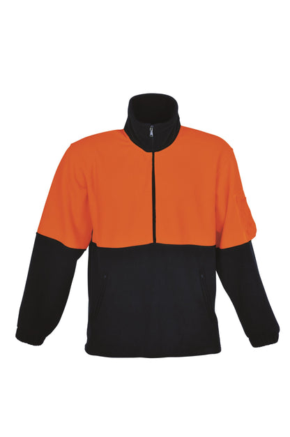 Bocini Hi Vis Unisex 1/2 Zip Polar Fleece (BOCSJ1240)