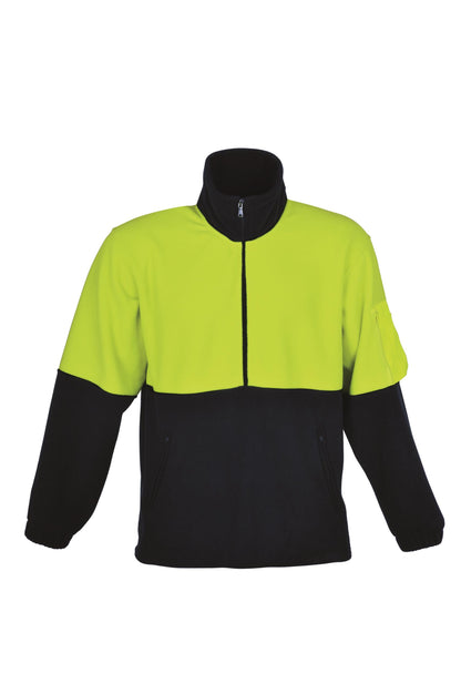 Bocini Hi Vis Unisex 1/2 Zip Polar Fleece (BOCSJ1240)