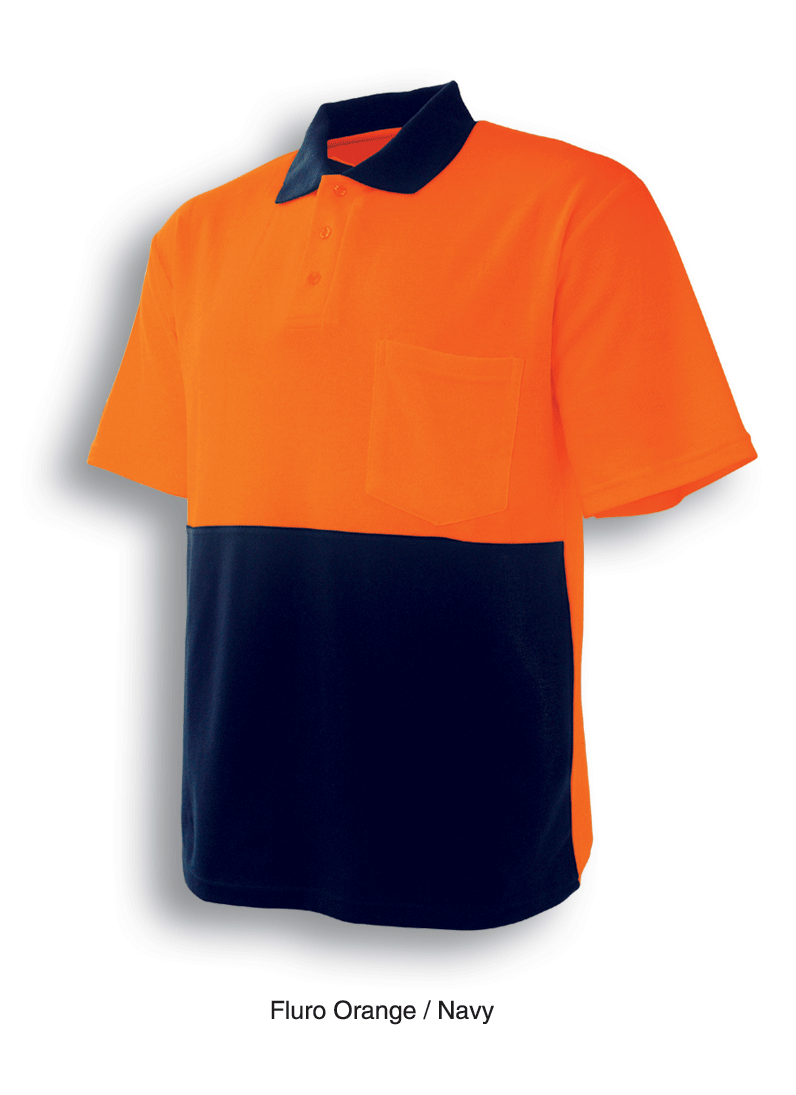 Bocini Unisex Hi Vis Polyface/Cotton Polo Short Sleeve (BOCSP0359)