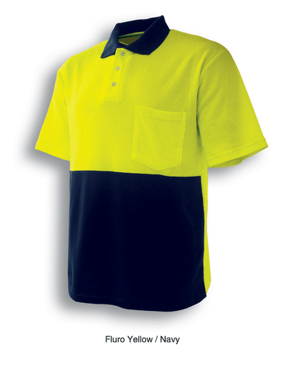 Bocini Unisex Hi Vis Polyface/Cotton Polo Short Sleeve (BOCSP0359)