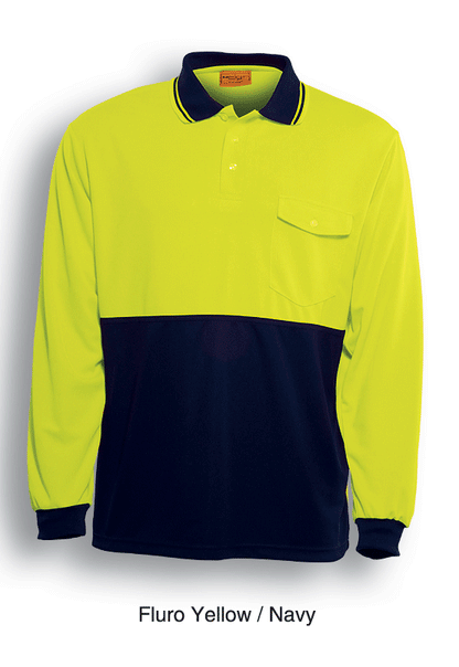 Bocini Unisex Hi Vis Safety Polo Long Sleeve (BOCSP0426)