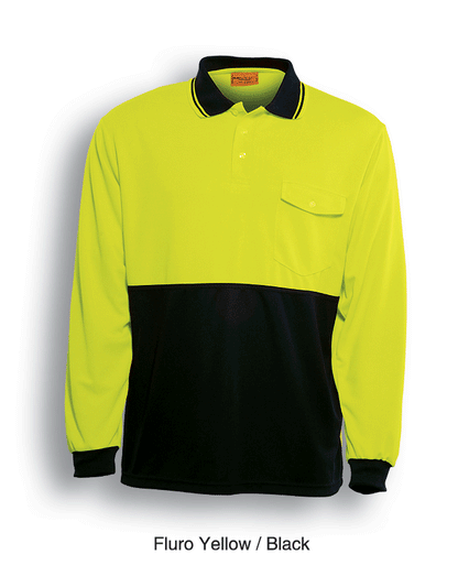 Bocini Unisex Hi Vis Safety Polo Long Sleeve (BOCSP0426)