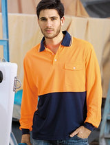 Bocini Unisex Hi Vis Safety Polo Long Sleeve (BOCSP0426)