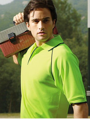 Bocini Unisex Hi Vis Breezeway Polo Short Sleeve (BOCSP0542)