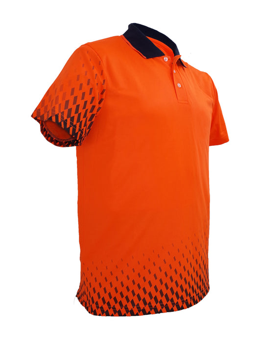Bocini Unisex Hi Vis Gradiant Polo Short Sleeve (BOCSP0703)