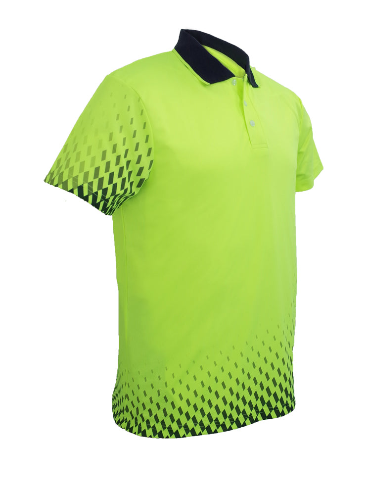 Bocini Unisex Hi Vis Gradiant Polo Short Sleeve (BOCSP0703)