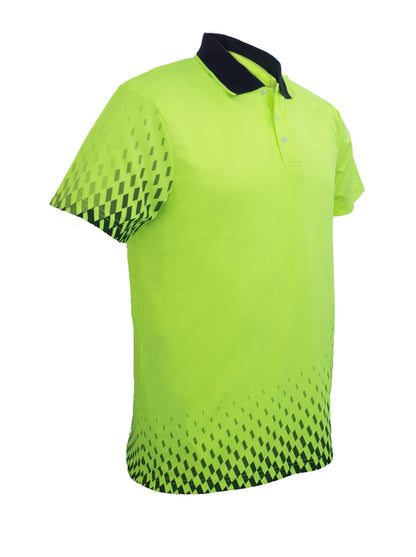 Bocini Unisex Hi Vis Gradiant Polo Short Sleeve (BOCSP0703)