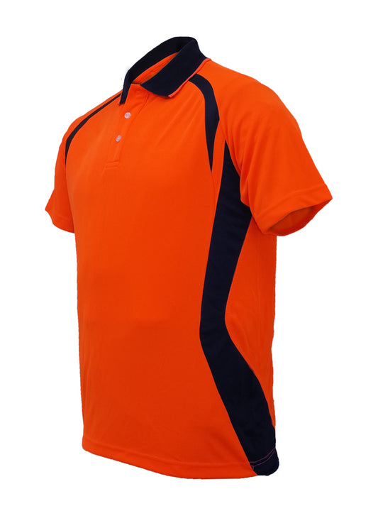 Bocini Unisex Hi Vis Panel Polo Short Sleeve (BOCSP0717)