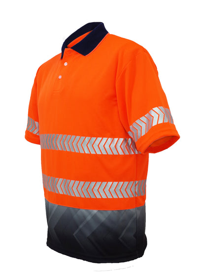 Bocini Unisex Hi Vis Sublimated Reflective Polo Short Sleeve (BOCSP0723)