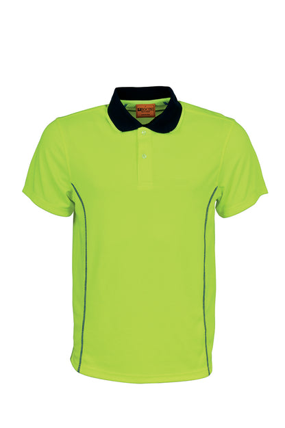 Bocini Unisex Hi Vis Stitch Essentials Polo Short Sleeve (BOCSP1241)
