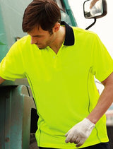 Bocini Unisex Hi Vis Stitch Essentials Polo Short Sleeve (BOCSP1241)