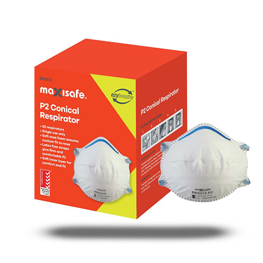 Maxisafe Conical P2 Respirator 20pk (MAXRES513)