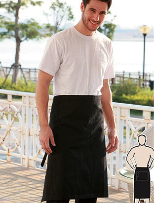 Bocini Cotton Drill Three Quarter Apron (No Pocket) (BOCWA0392)