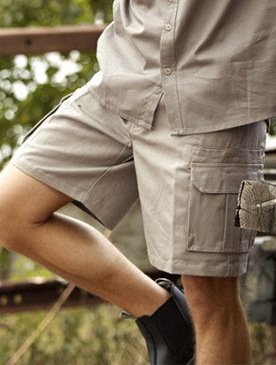 Bocini Unisex Cotton Drill Cargo Shorts (BOCWK615)