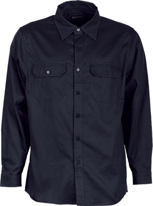 Bocini Unisex Cotton Drill Work Shirt Long Sleeve (BOCWS0680)
