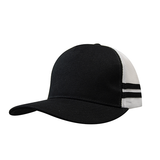 American Premium Twill/Mesh Deep Fit Trucker with Stripes (HWS3995) - Best Buy Trade Supplies