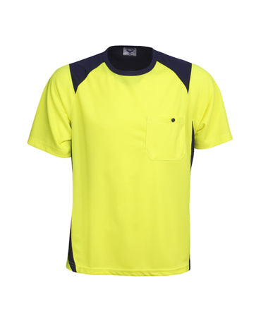 Blue Whale Cooldry Hi Vis Side Panel  T-Shirt Orange - Workwear - Shirts & Jumpers - Best Buy Trade Supplies Direct to Trade