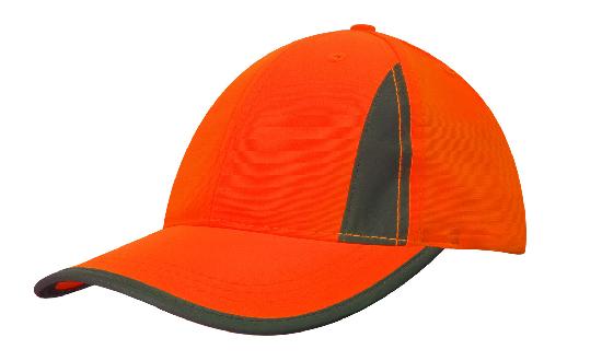Luminescent Safety Cap with Reflective Trim (HWS3029)