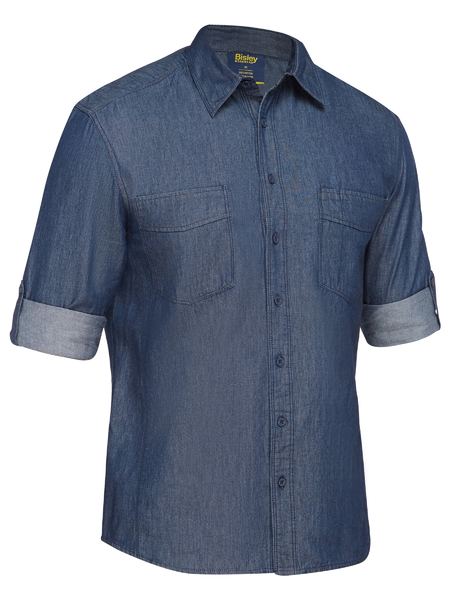 Bisley Denim Work Shirt Long Sleeve (BISBS6602)