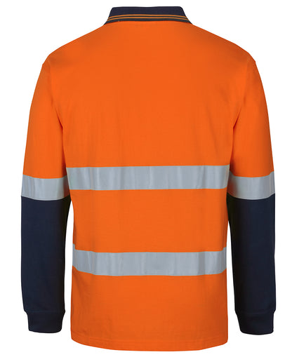 JB's Hi Vis (D+N) Cotton Polo Long Sleeve (JBS6DCPL)