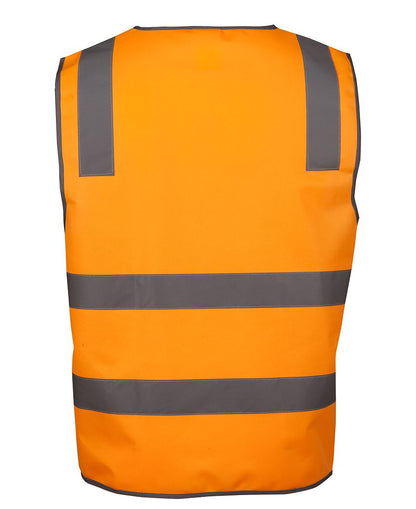 JB's Hi Vis (D+N) VIC Rail Zip Safety Vest (JBS6DVSV)