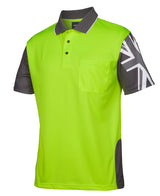 JB's Hi Vis Southern Cross Polo Short Sleeve (JBS6HSC) - Best Buy Trade Supplies