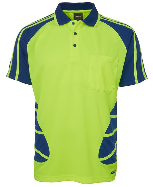 JB's Hi Vis Short Sleeve Spider Polo - Hi Vis Clothing - Best Buy Trade Supplies Direct to Trade