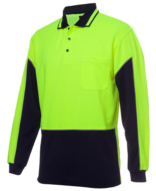 JB's Hi Vis Gap Polo Long Sleeve (JBS6HVGL)