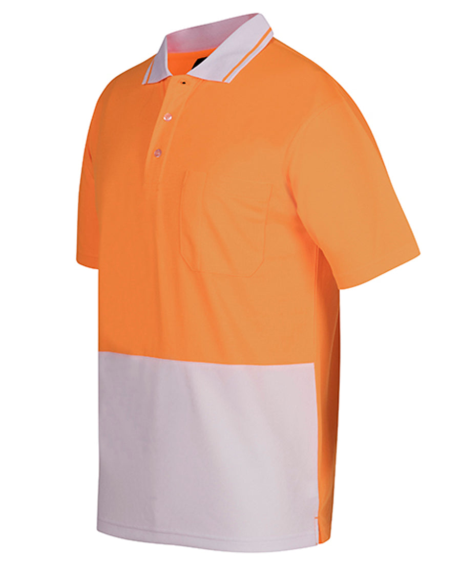 JB's Hi Vis Non Cuff Traditional Polo Short Sleeve (JBS6HVNC)