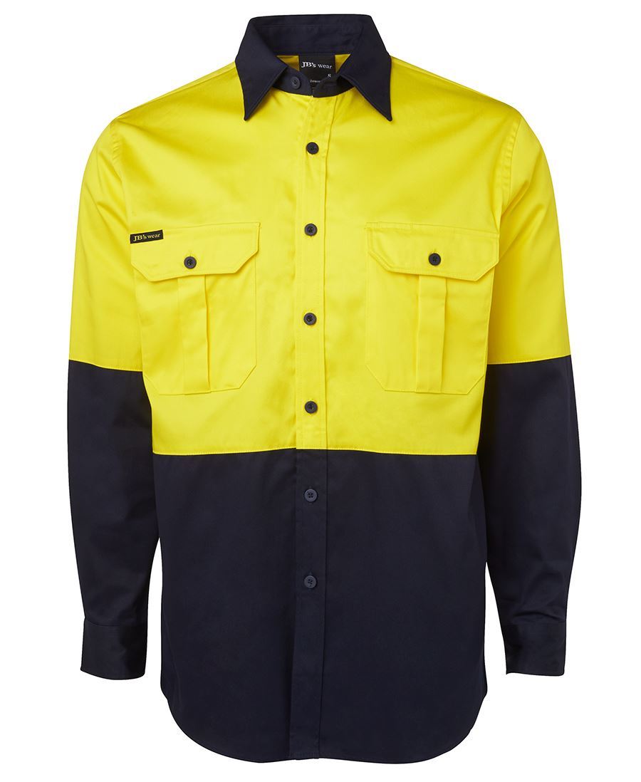 JB's Hi Vis 190g Long Sleeve Shirt - Hi Vis Clothing - Best Buy Trade Supplies Direct to Trade