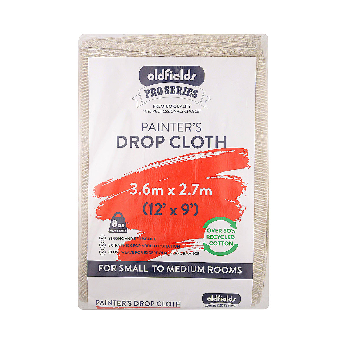Oldfields Pro Series Drop Cloth 3.66m x 2.74m (OLD870P)